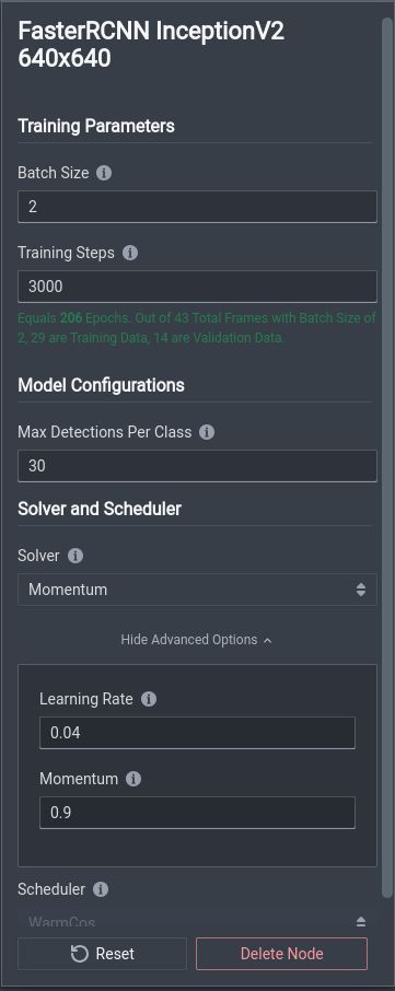 Model Module Options (click to enlarge)