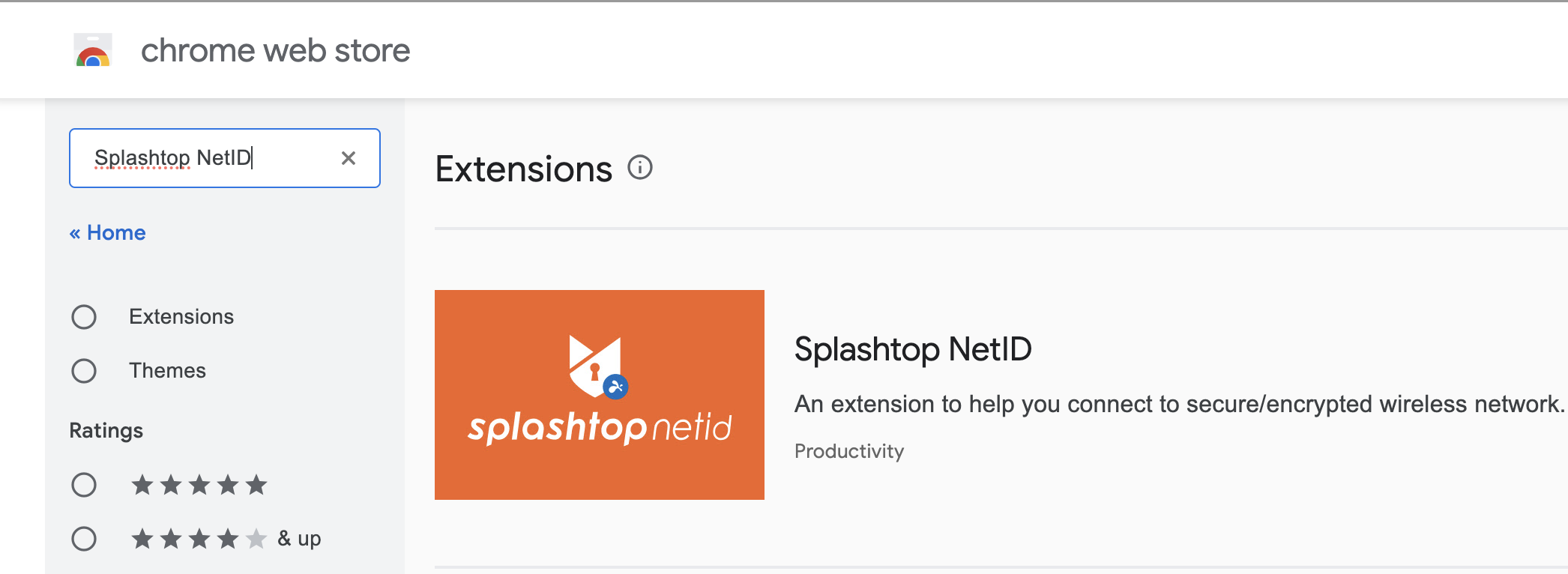 Search for Splashtop NetID 