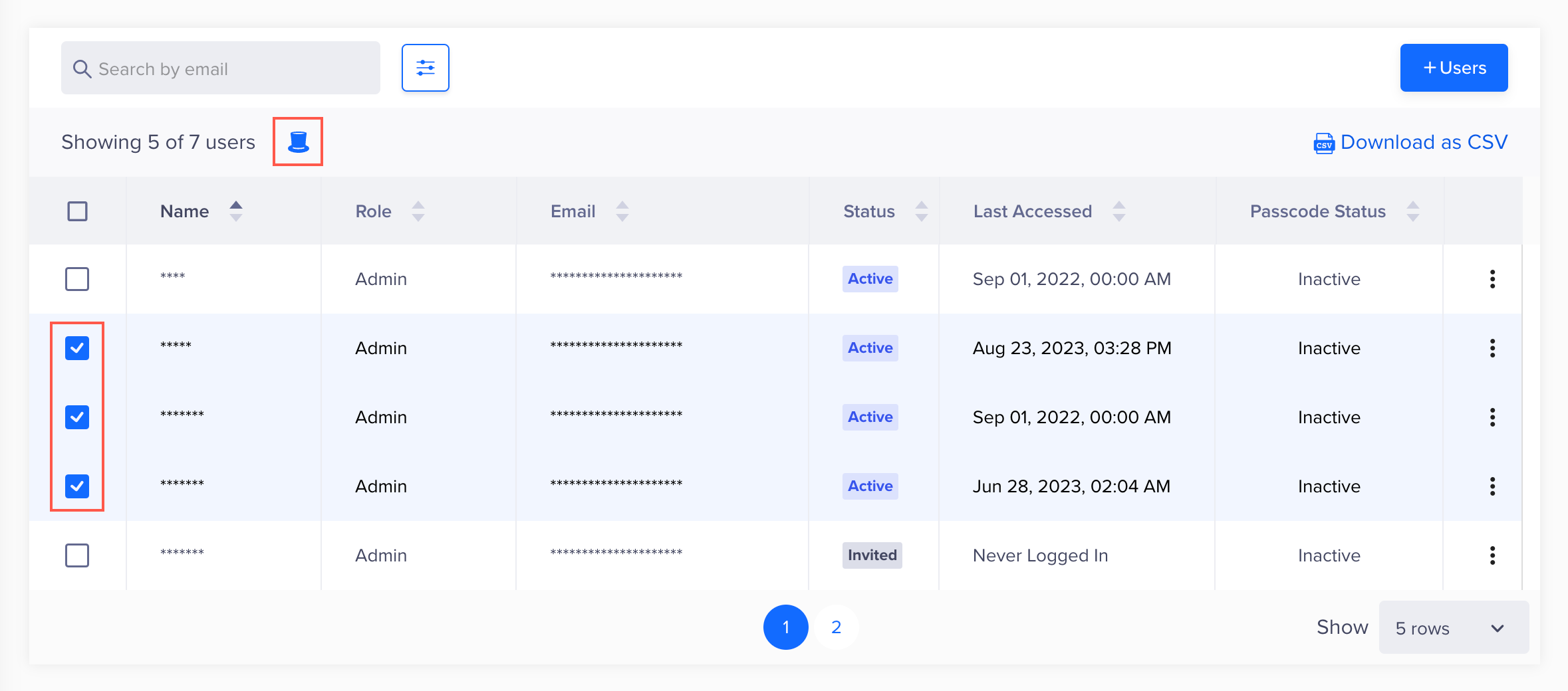 Manager Multiple User Roles in Bulk