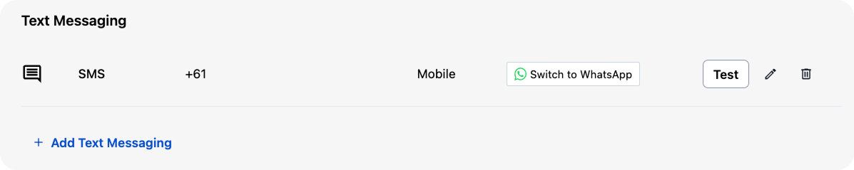 Switch Back to WhatsApp in Text Messaging