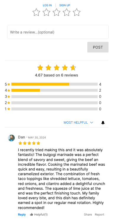 Ratings & Reviews