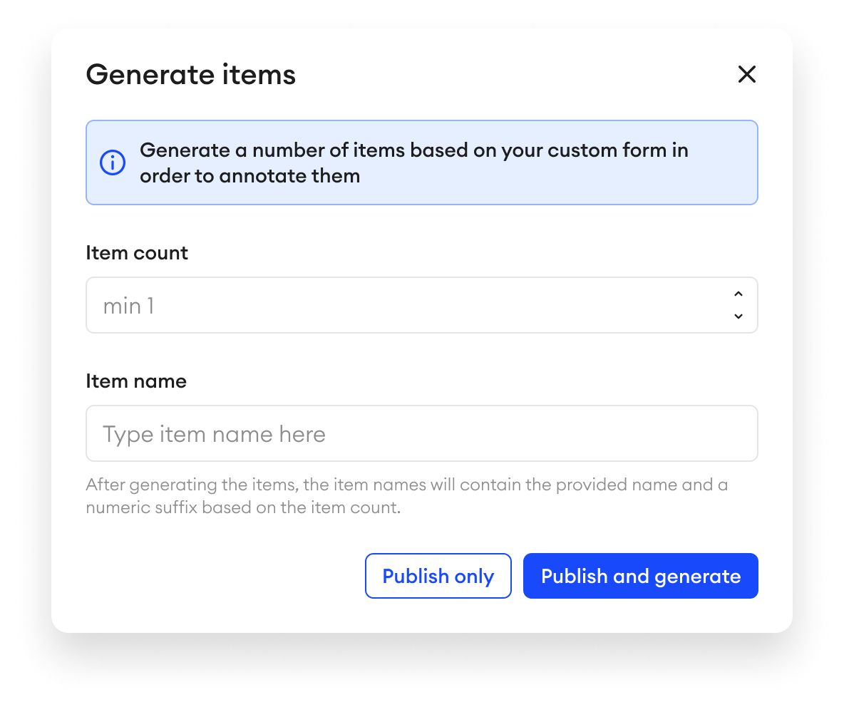 llm publish and generate items