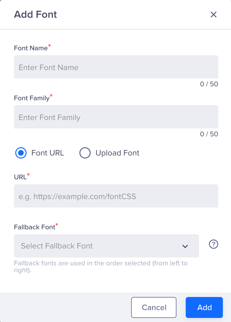 Add Custom Font