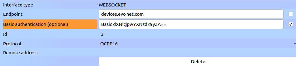 Credentials entry in EdgeManager