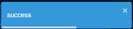 Test screen: success