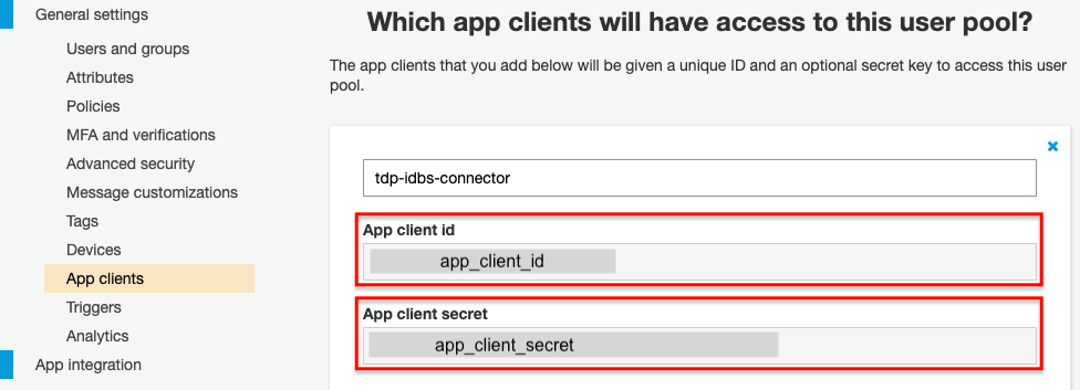 Figure 7. OAuth Settings in AWS Cognito

