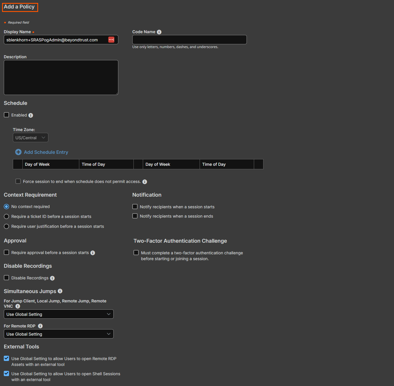 Image of Policy options