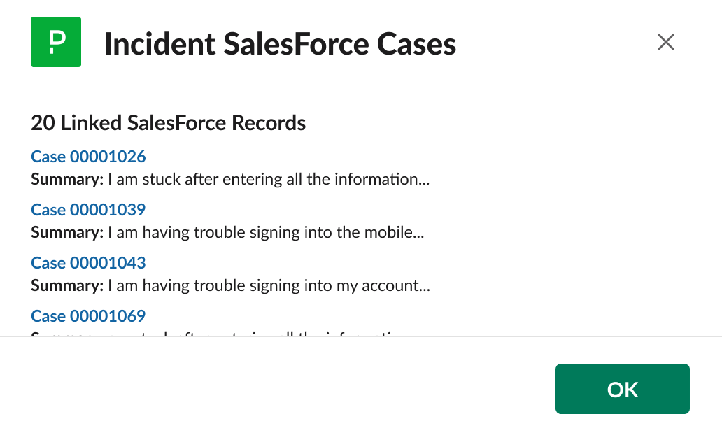 Linked SalesForce cases