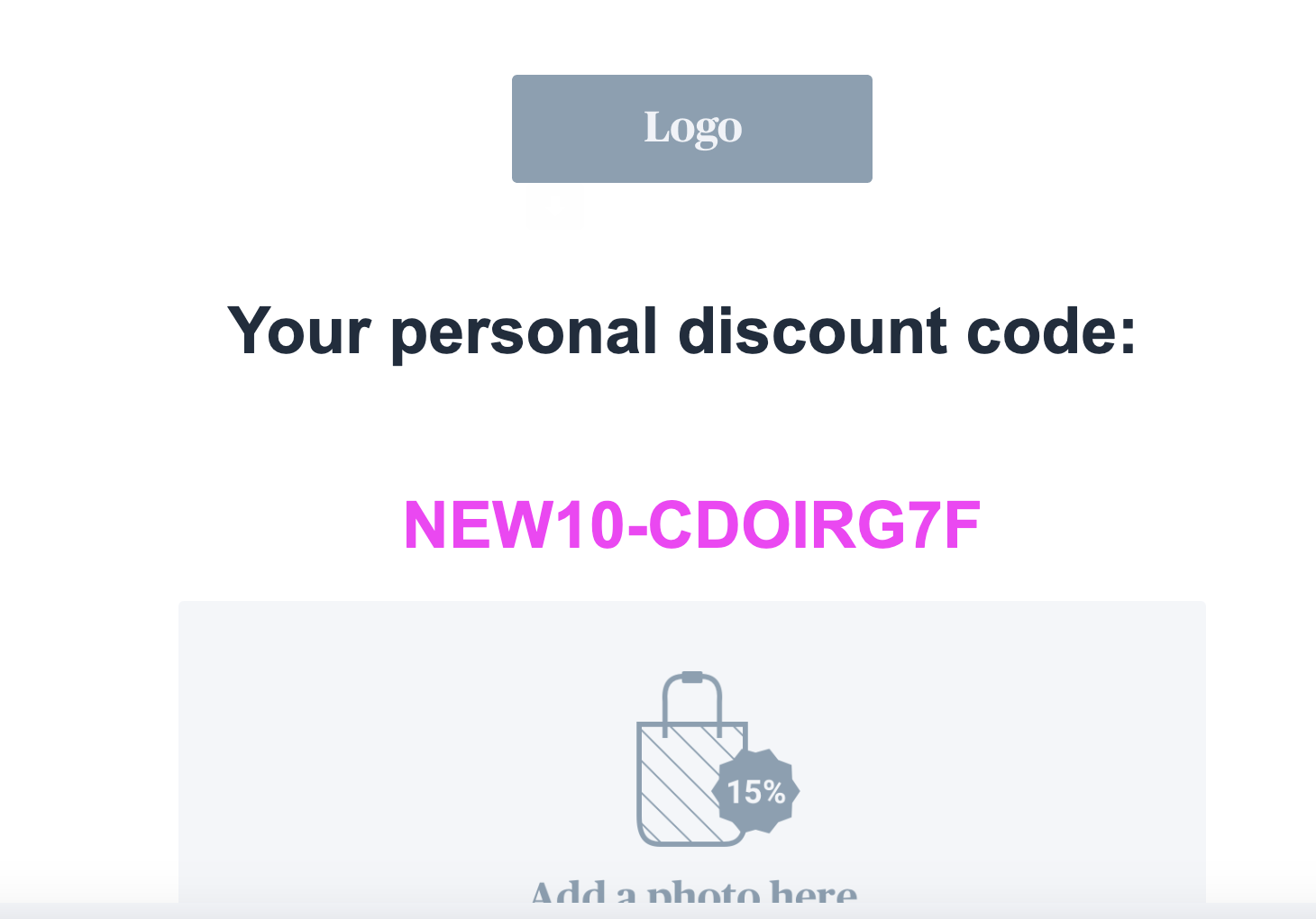 Promo Code Offers Template