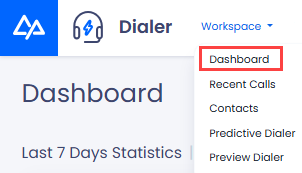 Screenshot of the menu tabs
