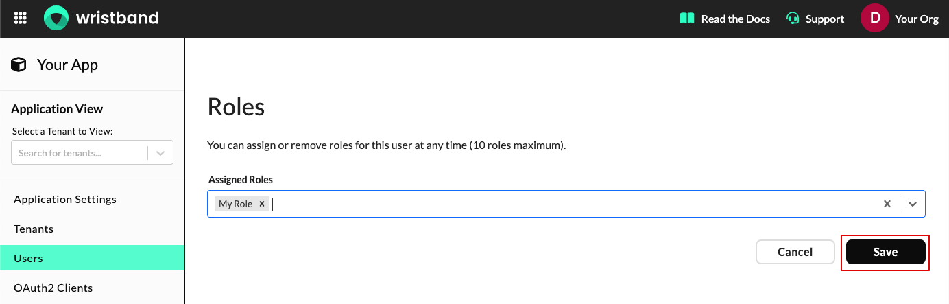 Assign user role