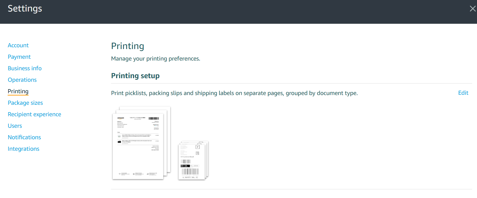 Shipping Label Template - PDF Generation API