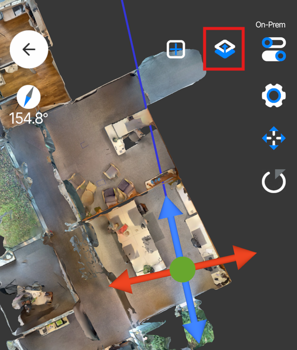 Switch to orthographic mode