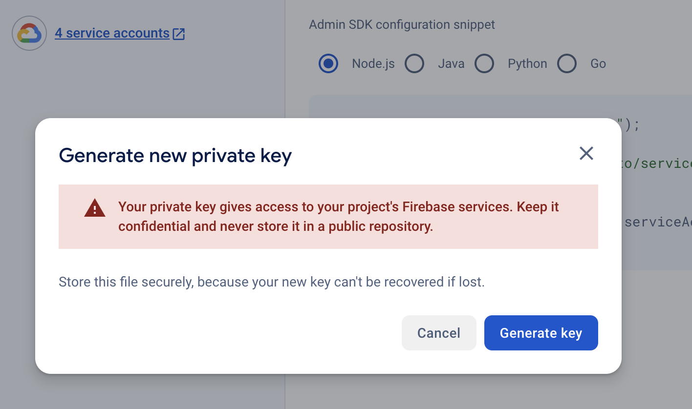 Generate a private key