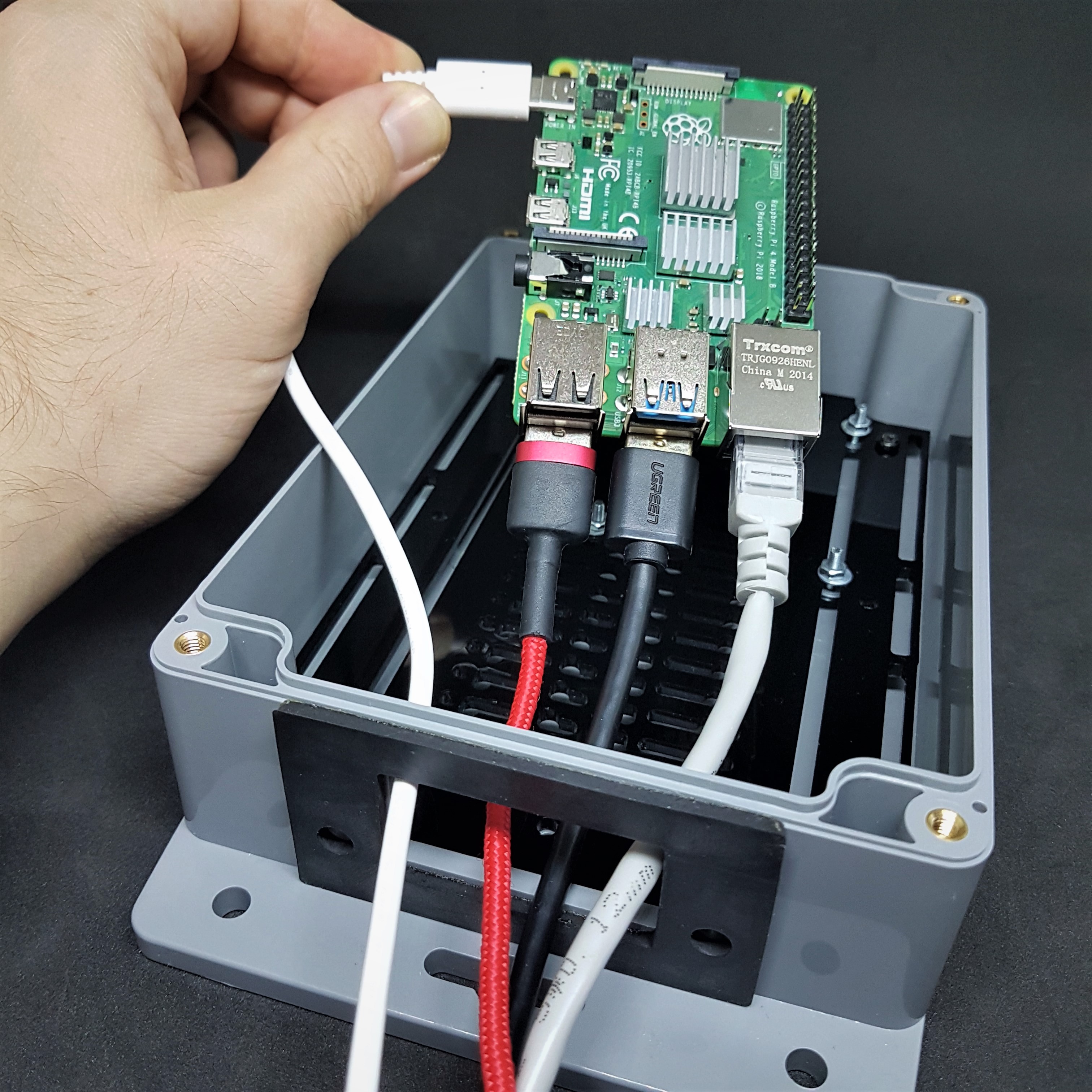 Raspberry Pi IP54 Outdoor Project Enclosure Assembly Instructions Support