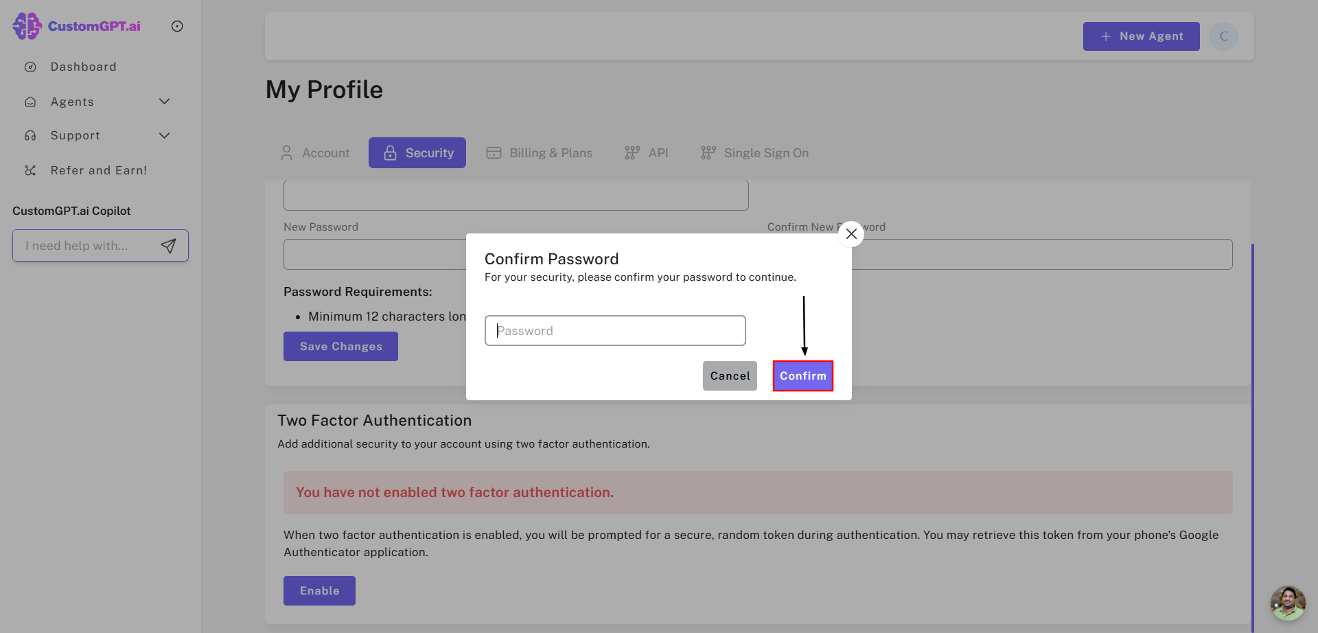 Confirm Password