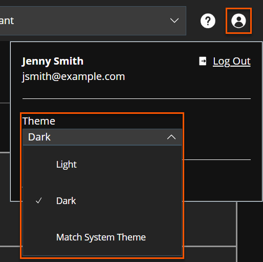 Change color theme