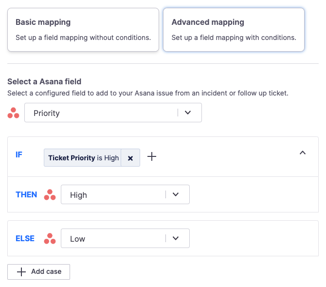Mapping a field in Asana to a value