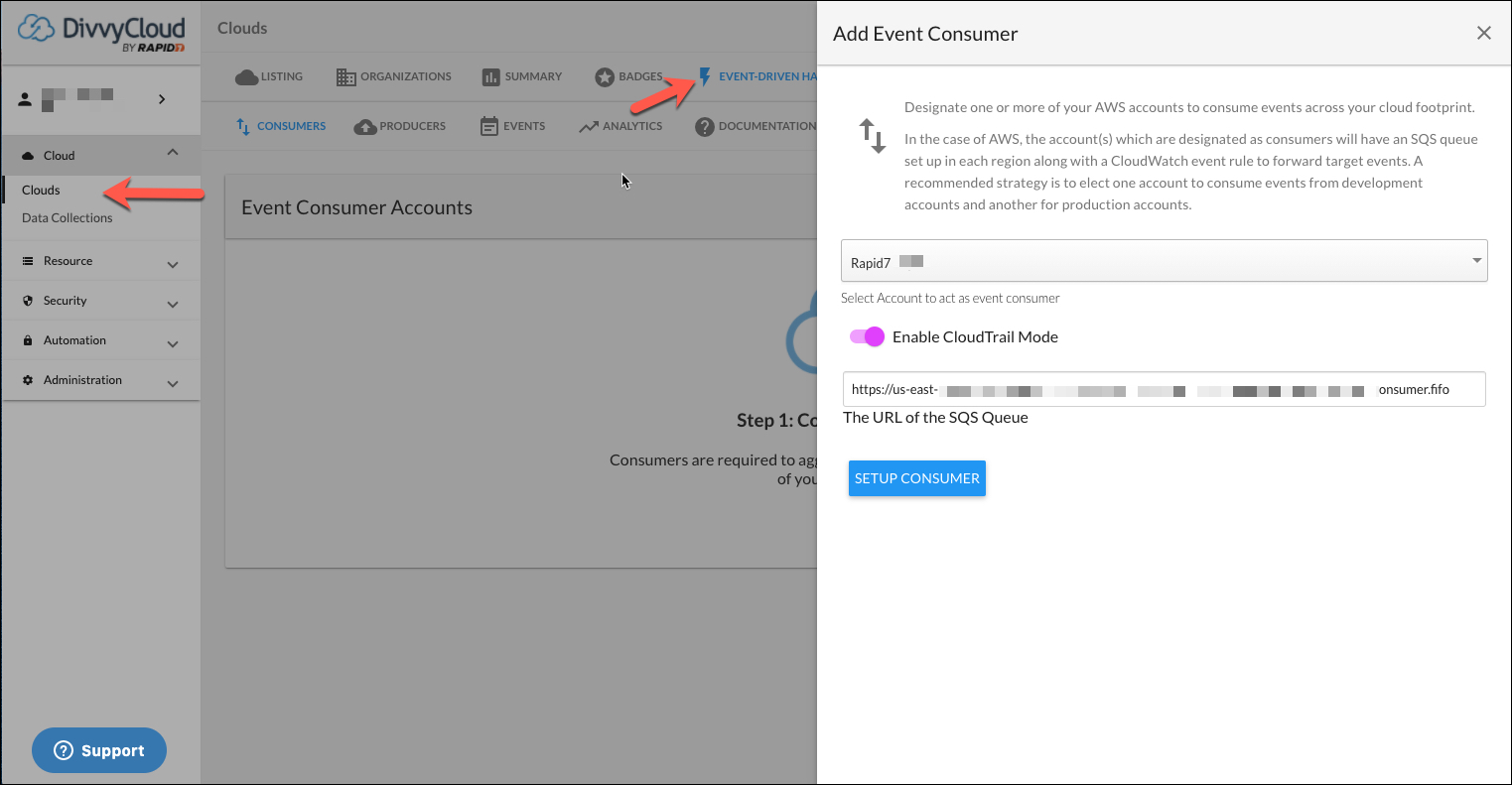 ORGEDH_AddConsumer.jpg DivvyCloud- Add CloudTrail Mode