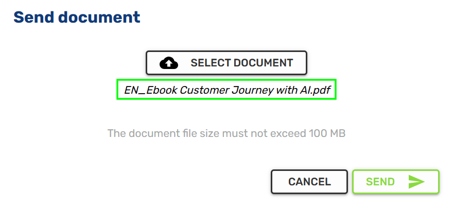 Send document