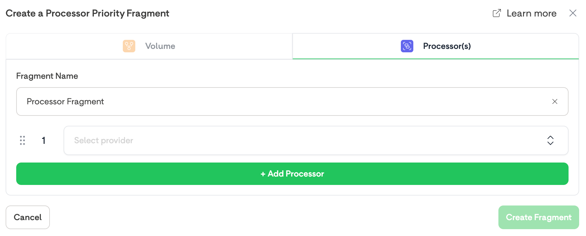 A Blank Processor Priority Output Fragment