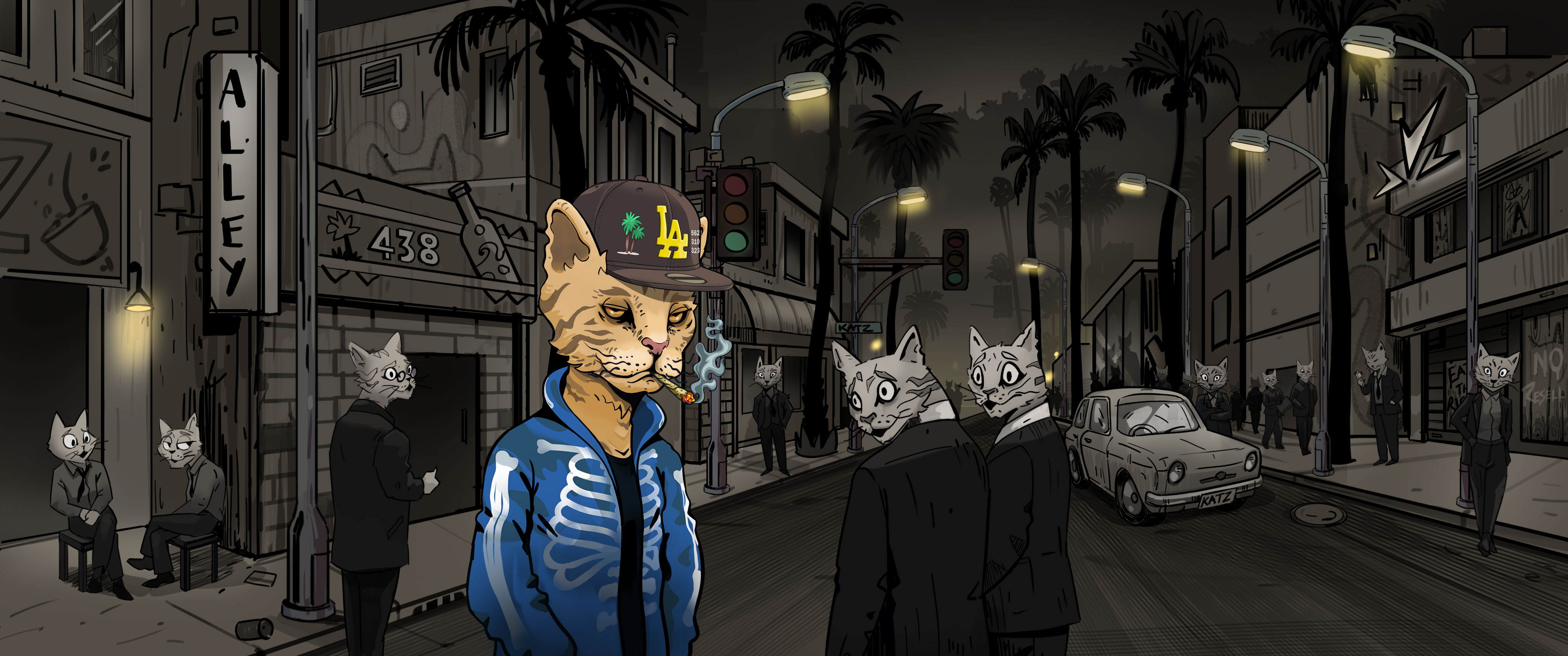 In a government controlled world of forced conformity and standards one alley kat awakens amongst the dreamers.