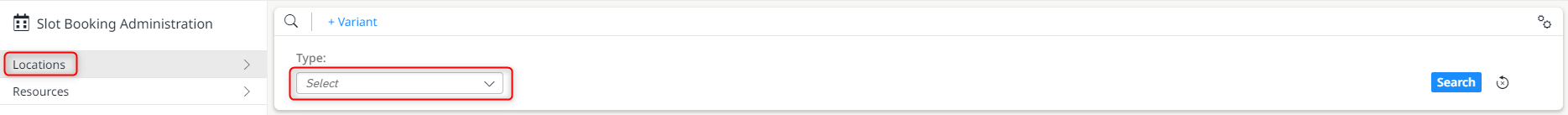 New search and filter functions within the locations