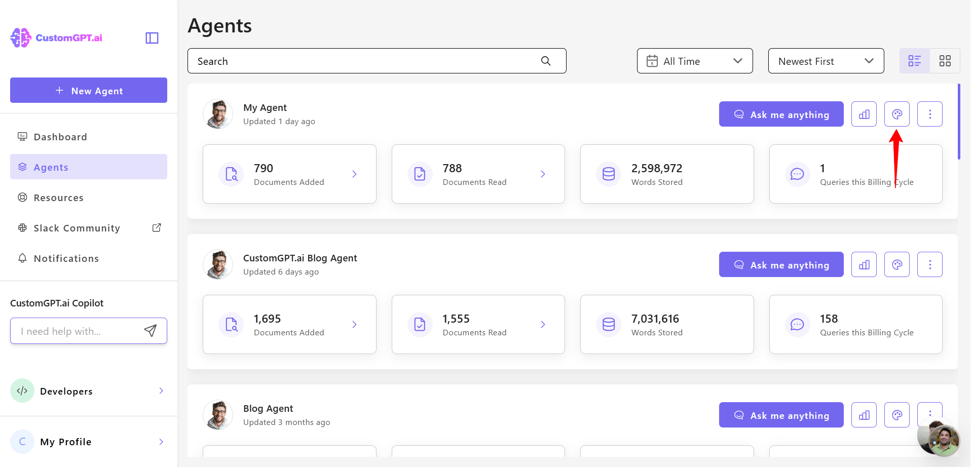 Step 1 - Personalize button
