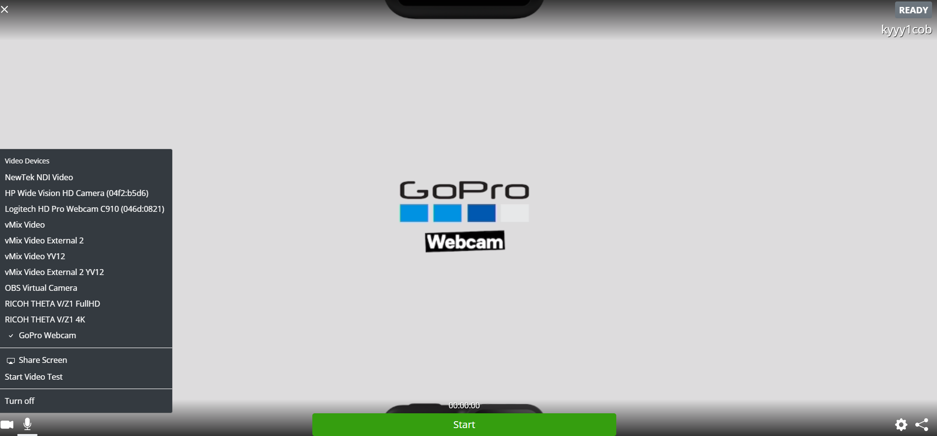 gopro stream to obs