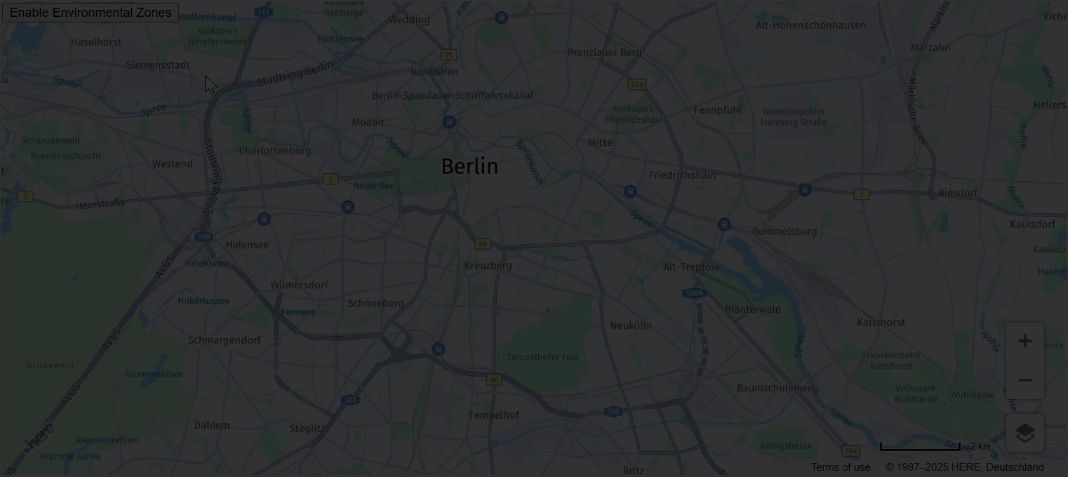 Changing the map appearance dynamically through features and modes
