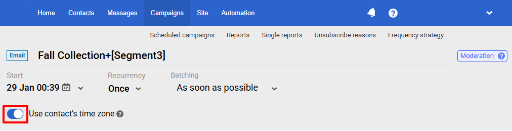 Time Zone Passed Screen