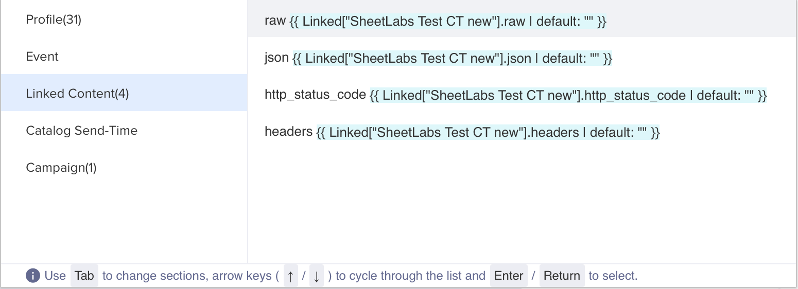 Create Personalized Message Using Linked Content