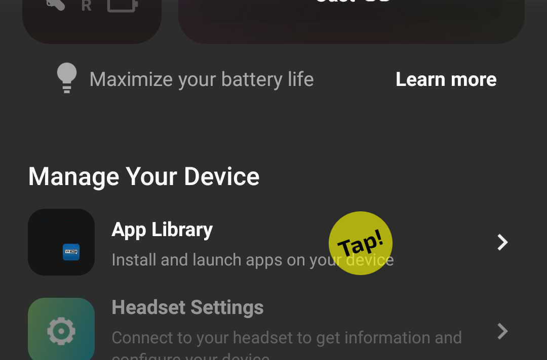 Open your App Library