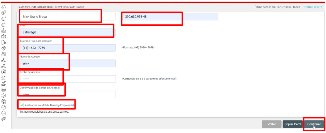fill form
