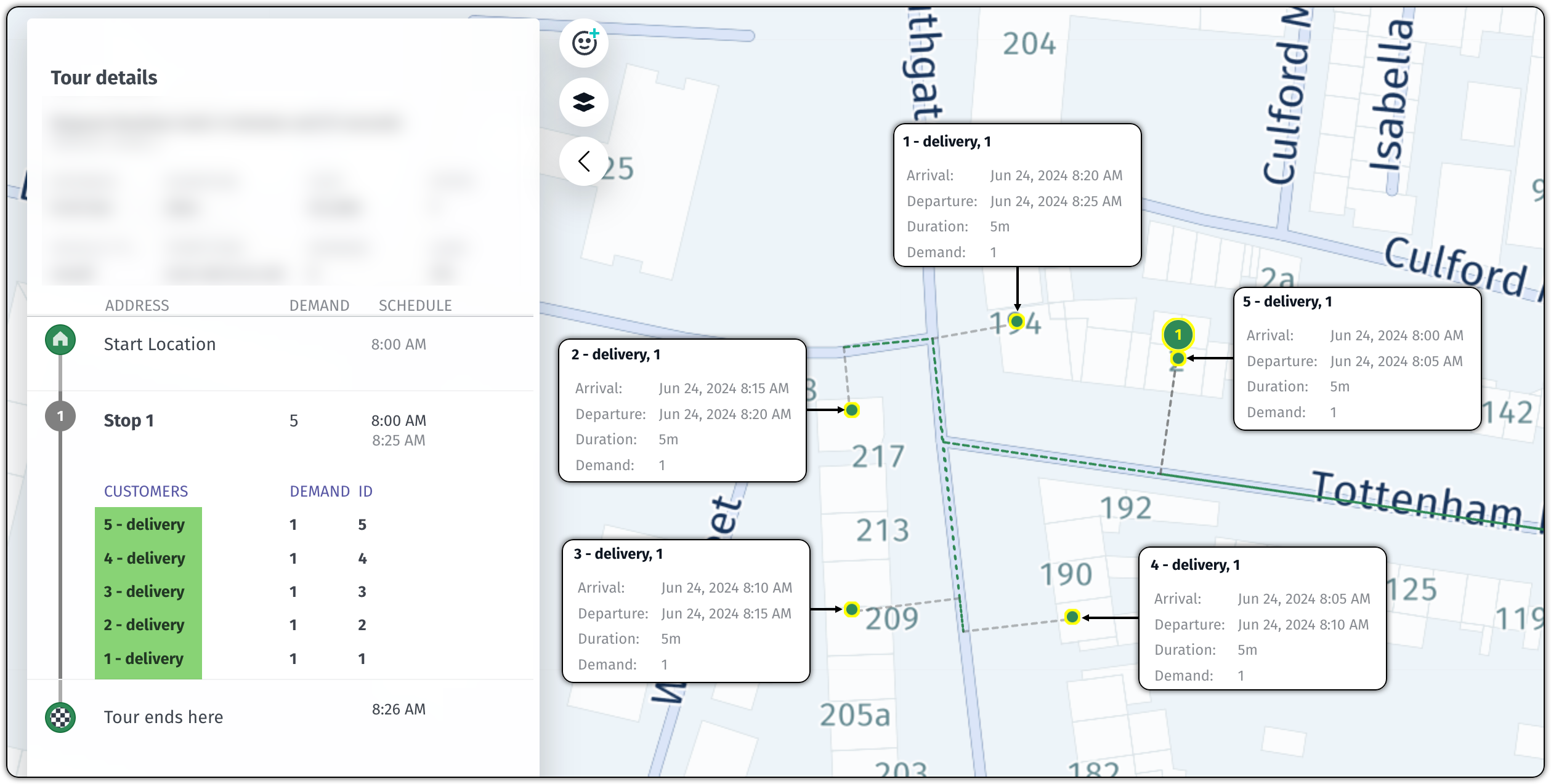 Walk-optimized assignment order within a cluster