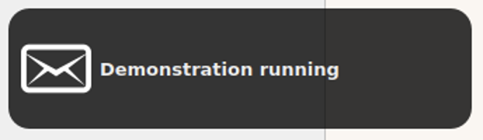 Demo mode notification