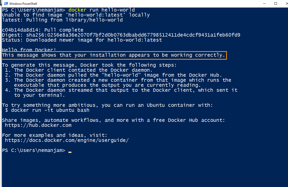 Install Docker on Windows