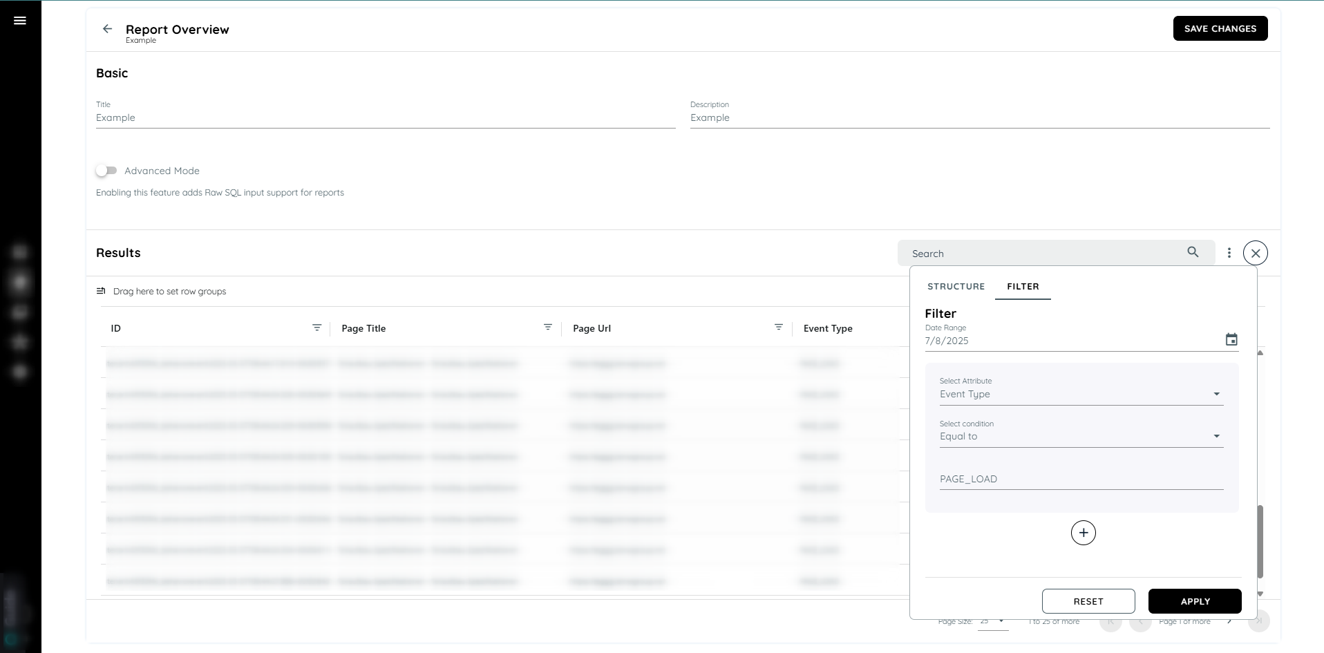 add specific date and filter