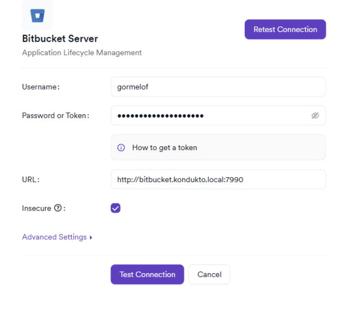 Bitbucket Server scan drawer