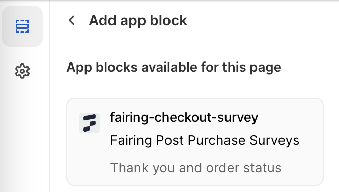 Fairing App Block