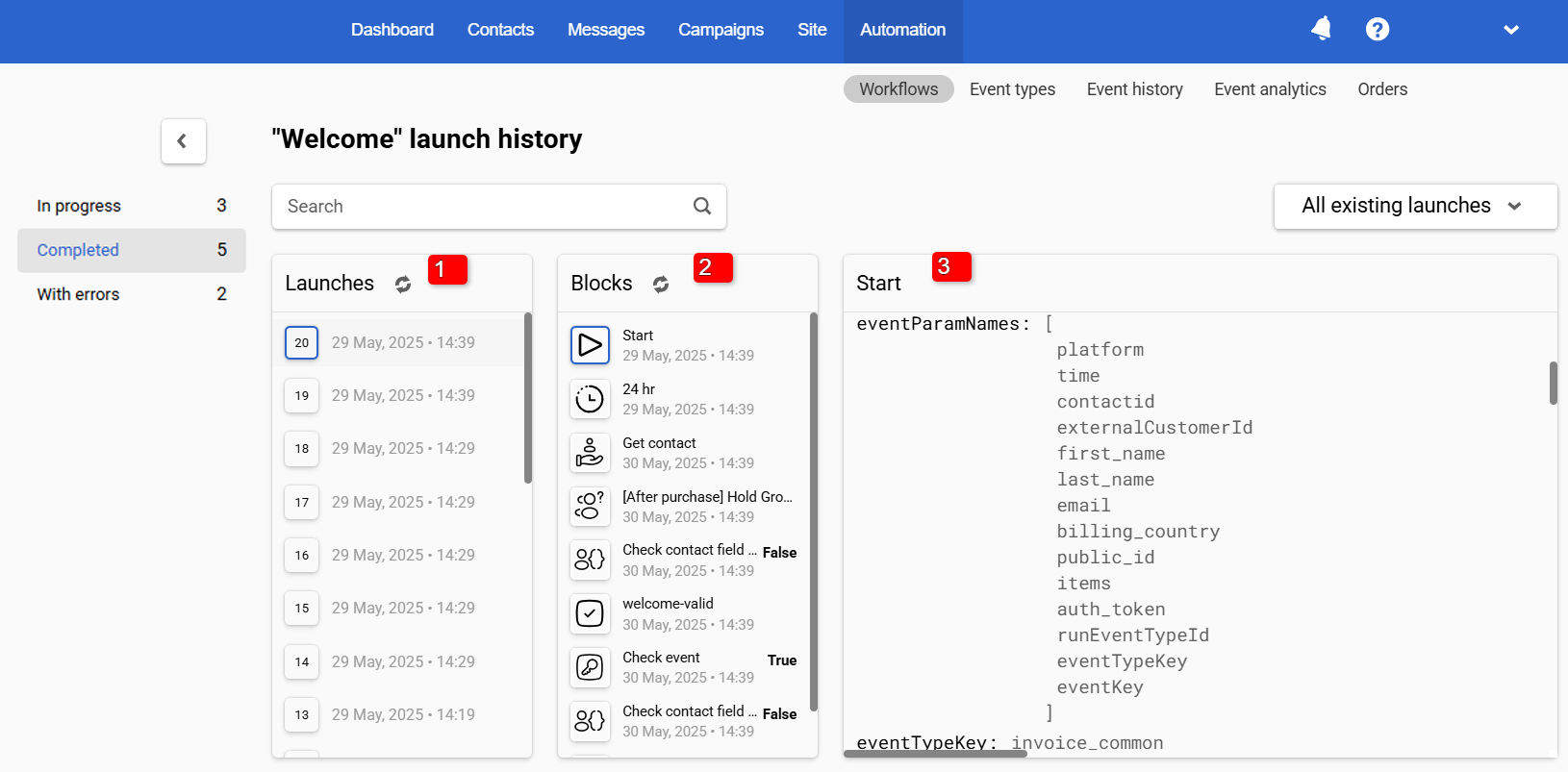 Launch History