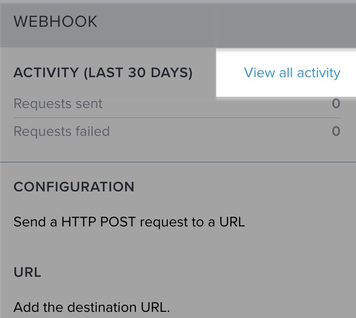 Inside of the flow builder, the left hand panel showing the View all Activity link near the top