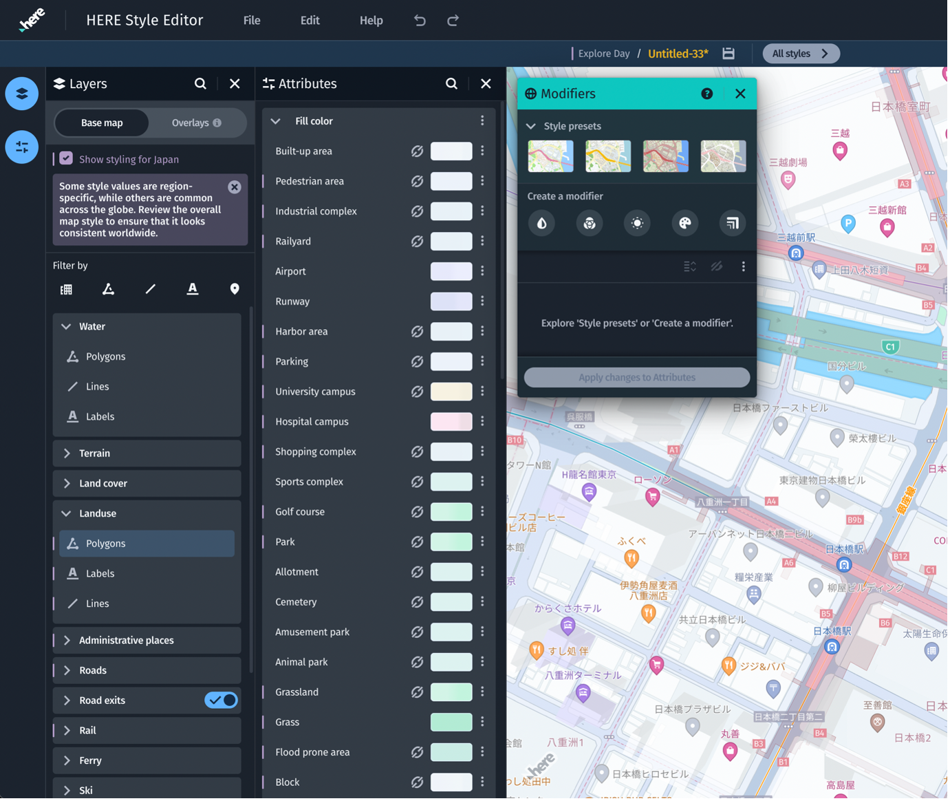Identify Japan styling indicators