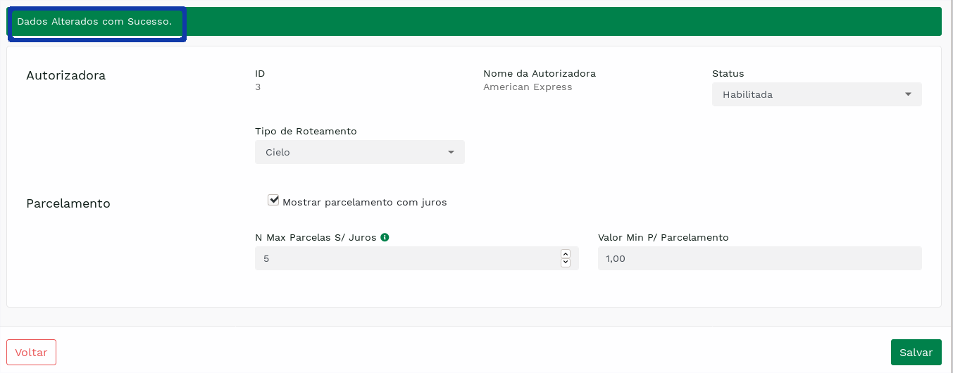 "Success message in Authorizer setup." -no-filter