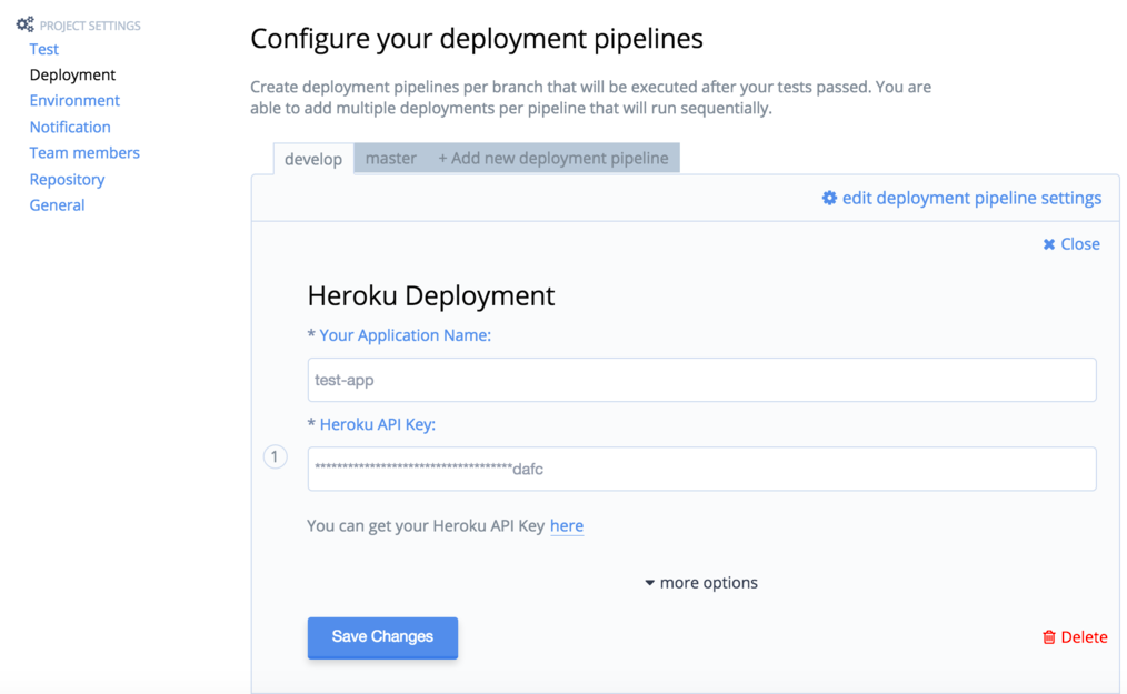 Configuring your deployment pipeline.