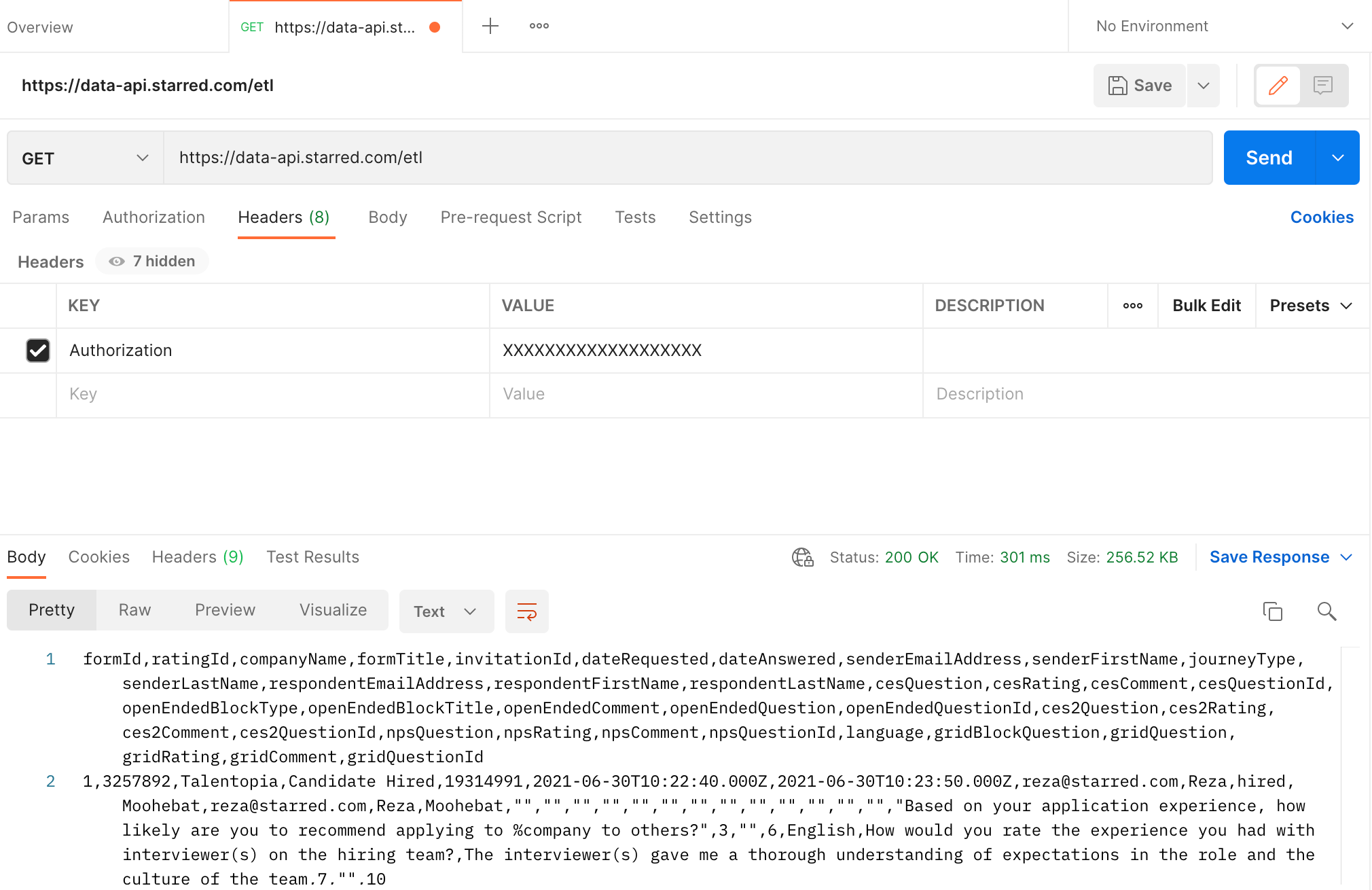 How you use your Authentication token to fetch data from Postman
