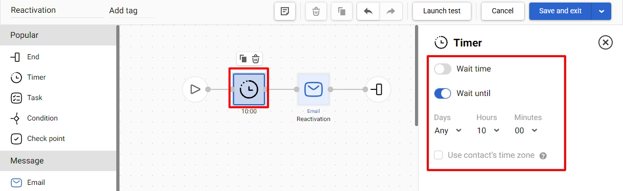 Timer block