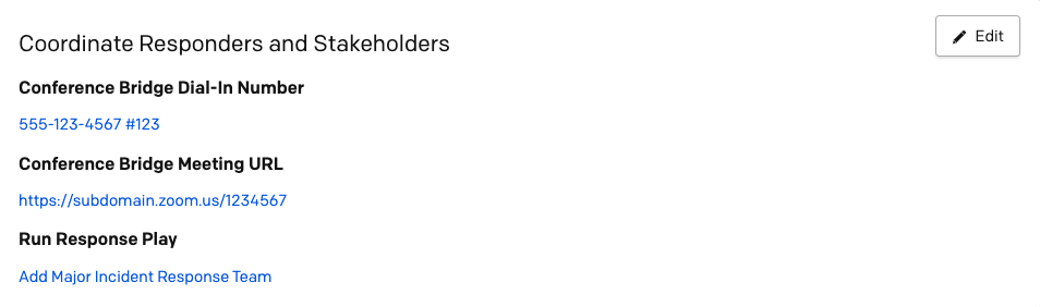 Coordinate Responders and Stakeholders settings