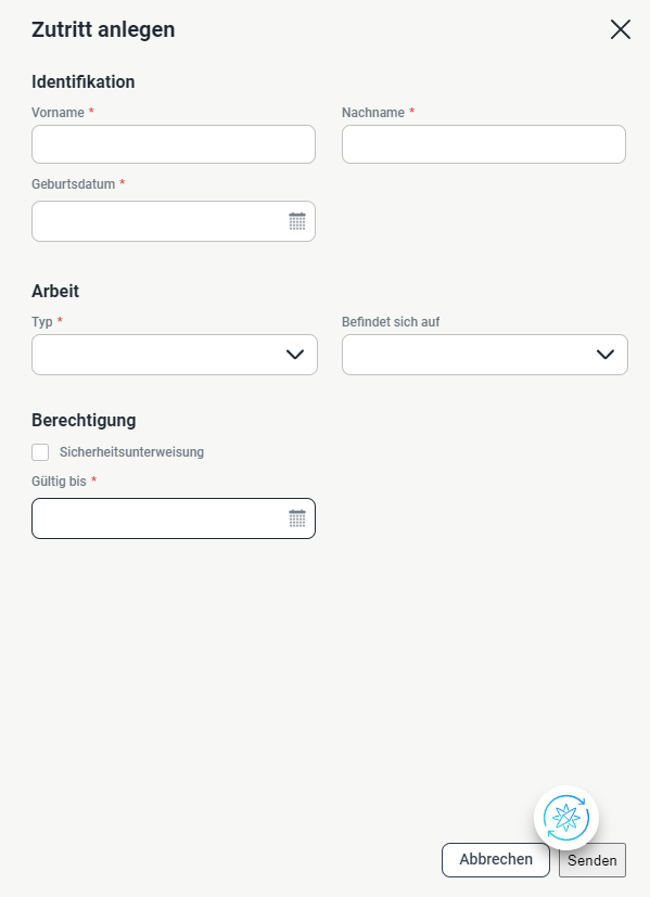 Einen Datensatz hinzufügen