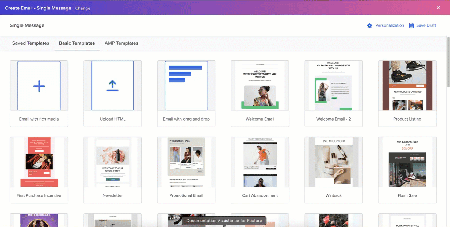 Upload HTML Template